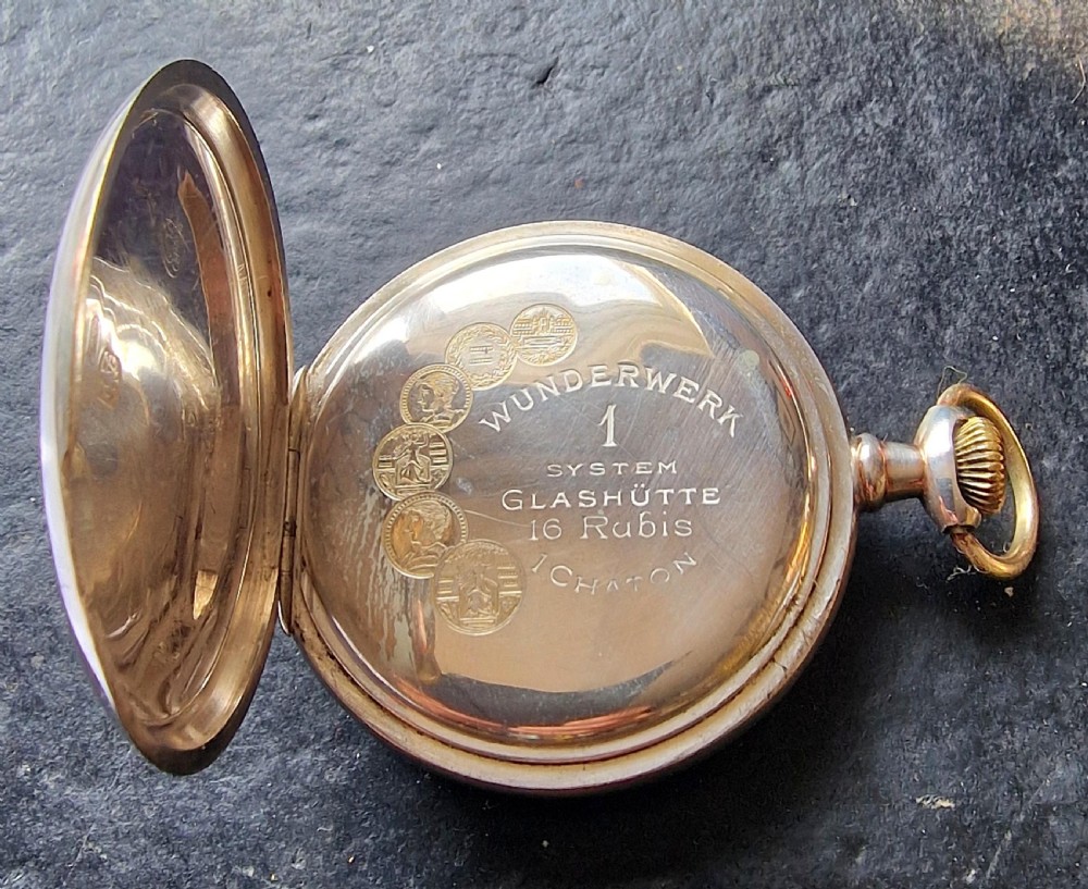 A Wunderwerk Silver Pocket Watch View IV