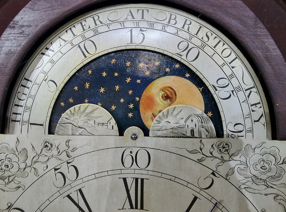 Thomas Wynn, Bristol Moon Longcase Grandfather Clock View V