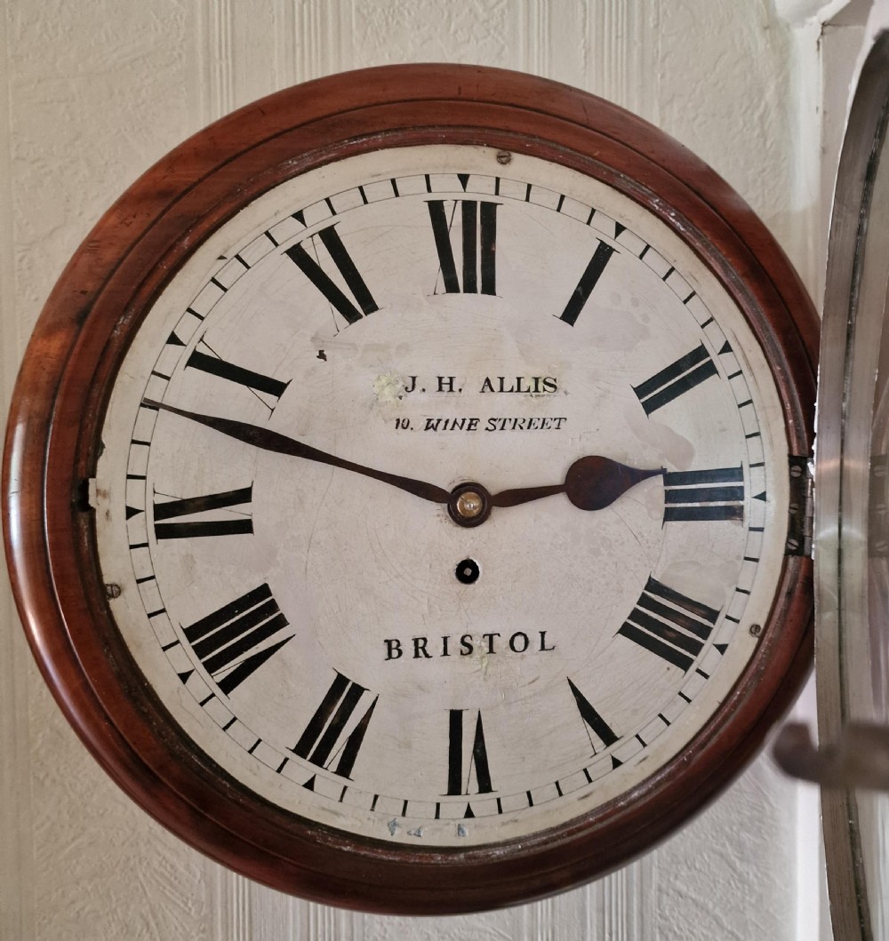 J H Allis Bristol Fusee Dial Wall Clock View III