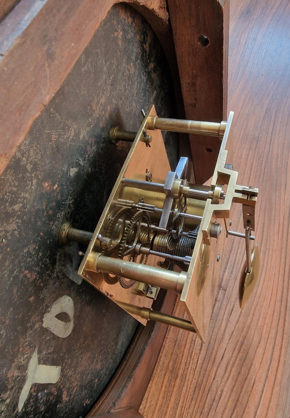 J H Allis Bristol Fusee Dial Wall Clock View IV