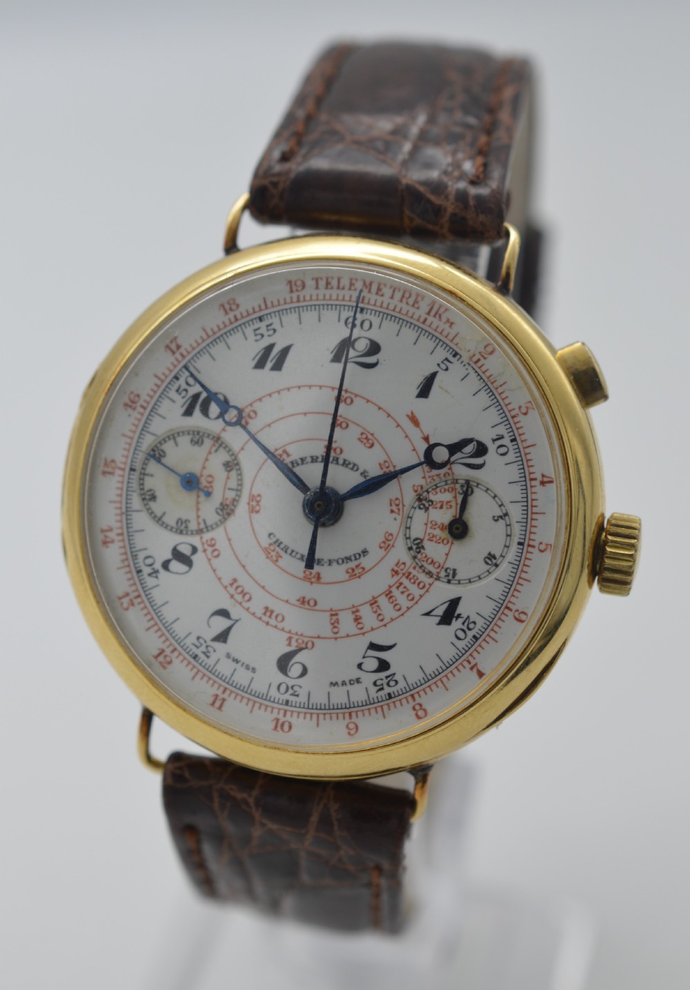 1930s Eberhard & Co, 18K Gold Chronograph View II