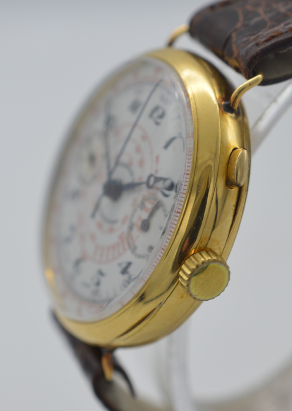 1930s Eberhard & Co, 18K Gold Chronograph View III