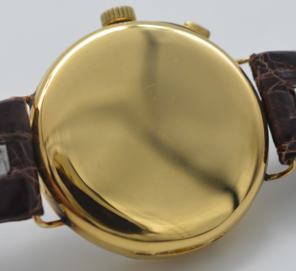 1930s Eberhard & Co, 18K Gold Chronograph View VI