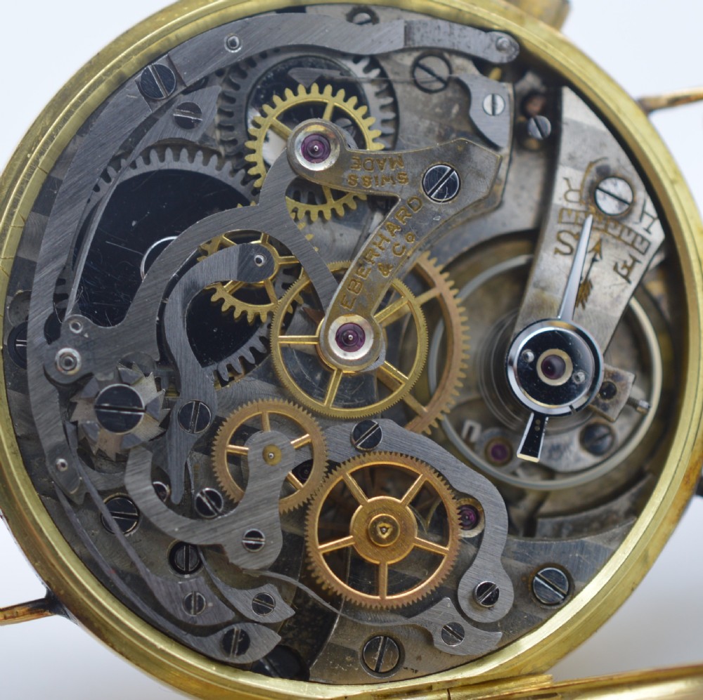 1930s Eberhard & Co, 18K Gold Chronograph View VIII