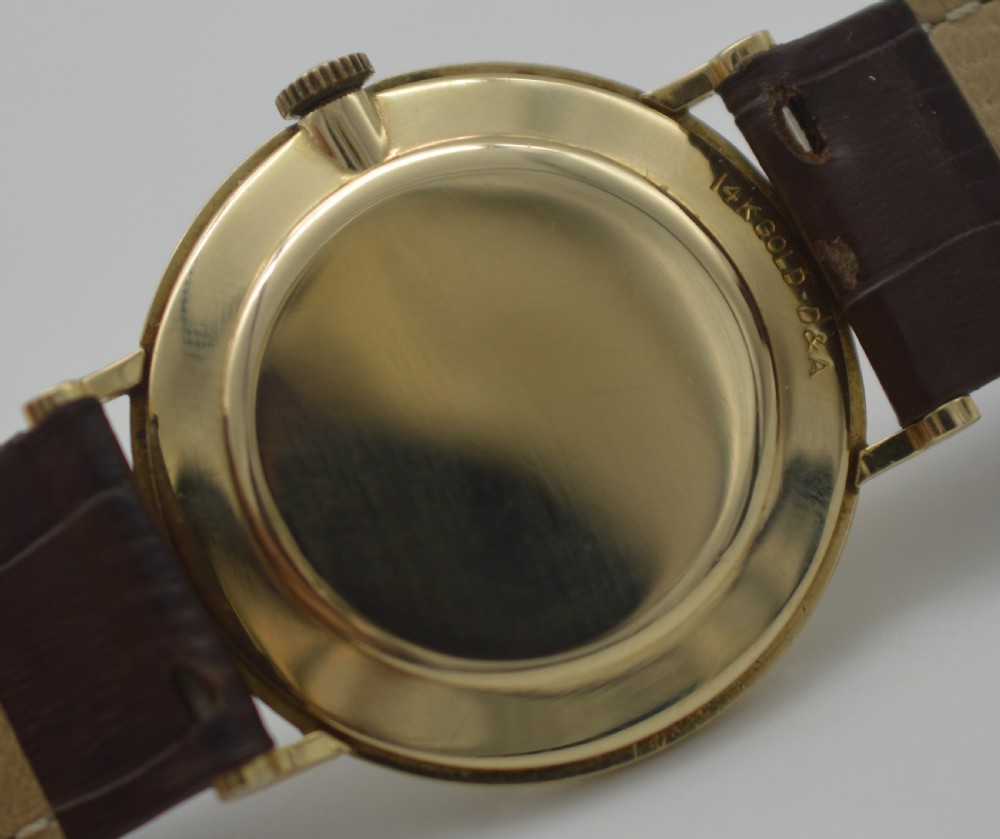 1950s LeCoultre 14K Gold Wristwatch View VI