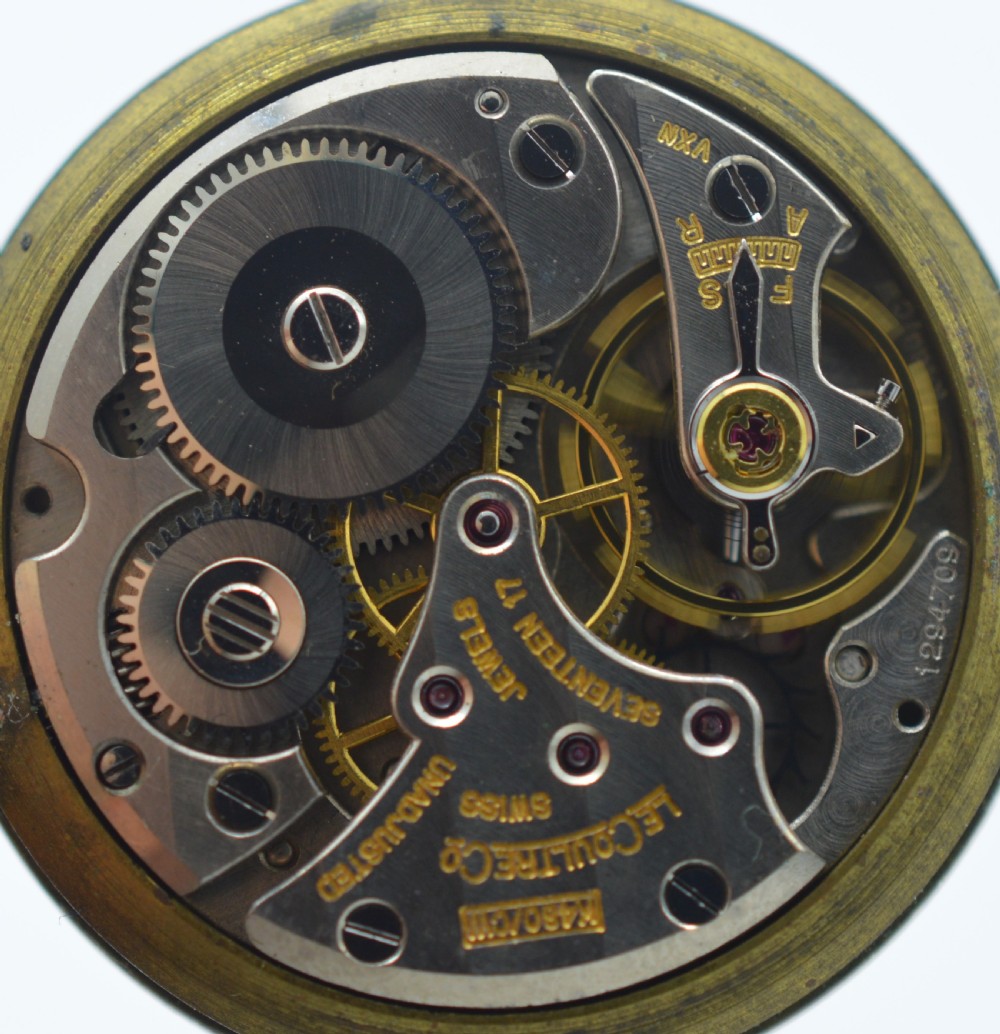 1950s LeCoultre 14K Gold Wristwatch View VIII