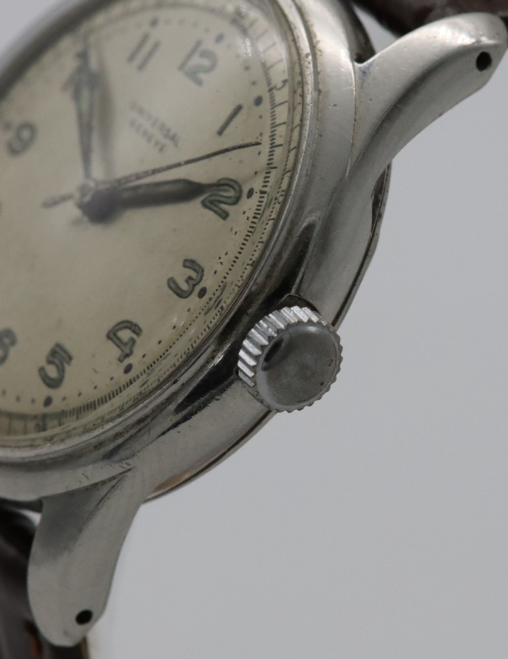 1949 Universal Geneve Stainless Steel Wristwatch View V
