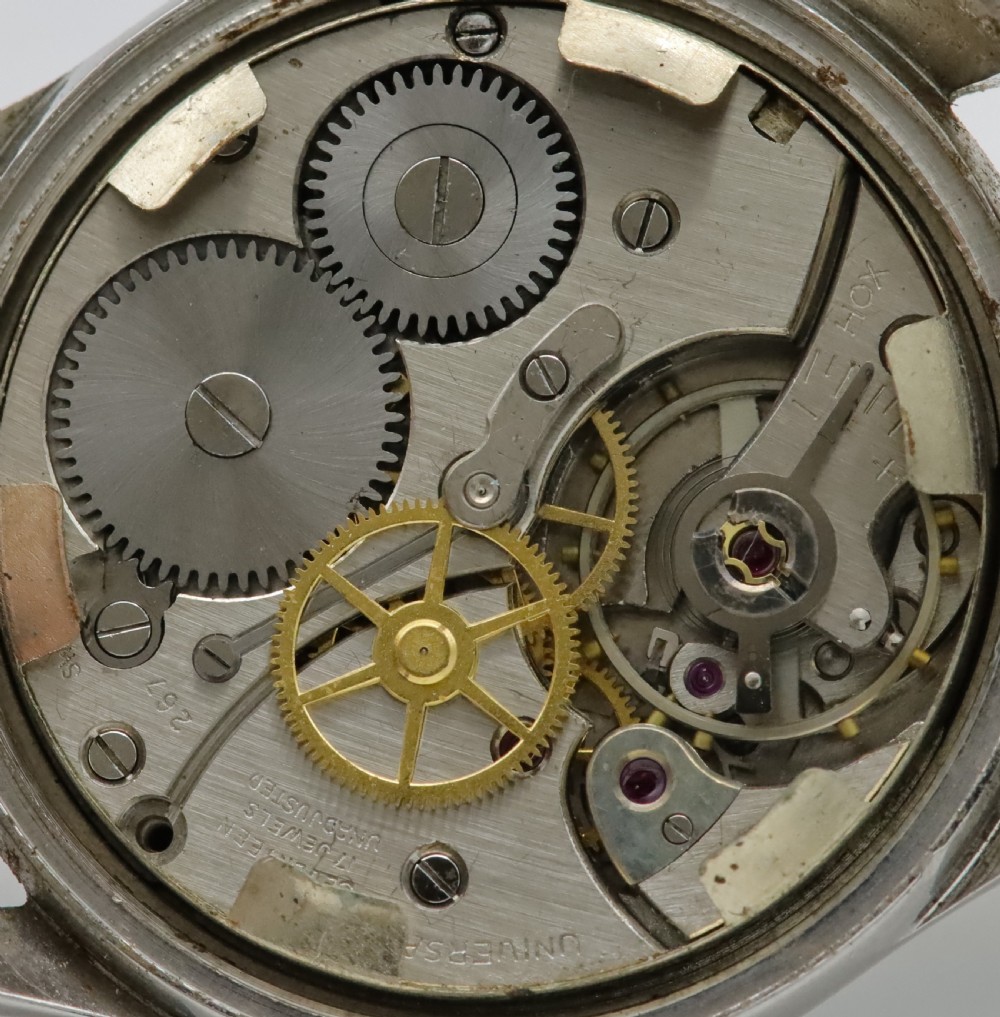 1949 Universal Geneve Stainless Steel Wristwatch View VIII