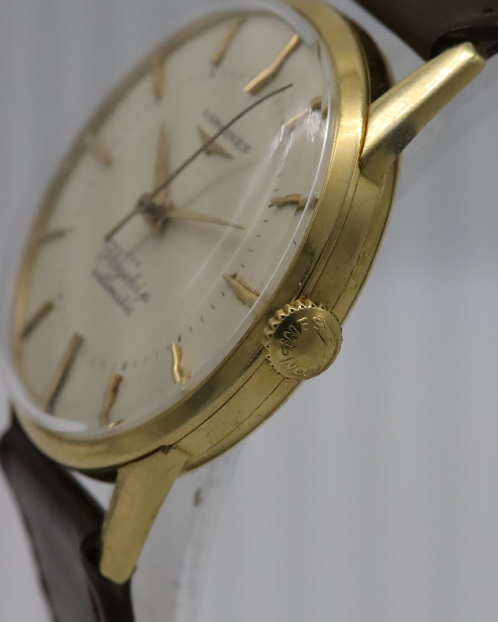 1959 Longines Flagship 'Big Ship' 18K Gold Wristwatch View III