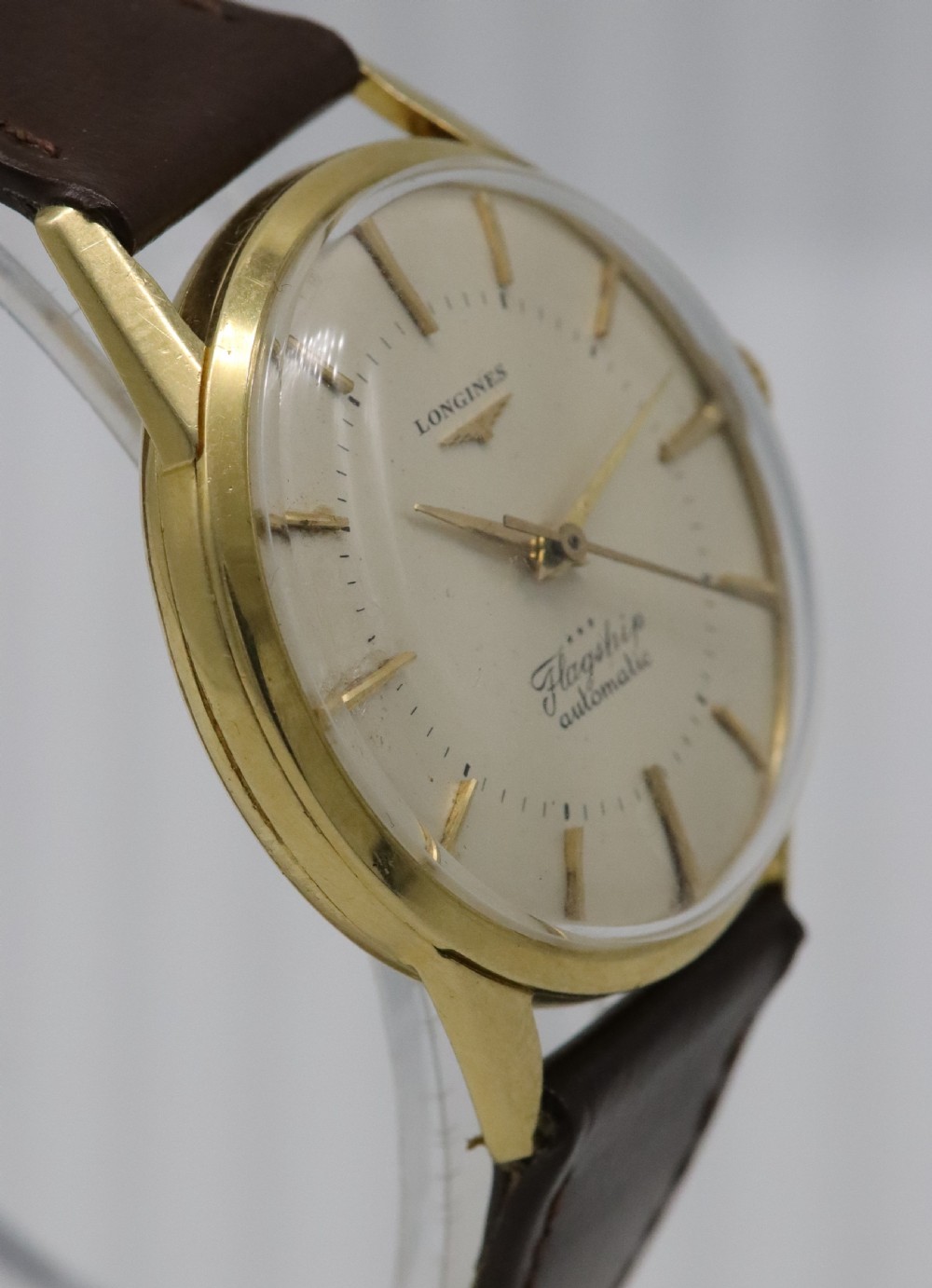 1959 Longines Flagship 'Big Ship' 18K Gold Wristwatch View VI