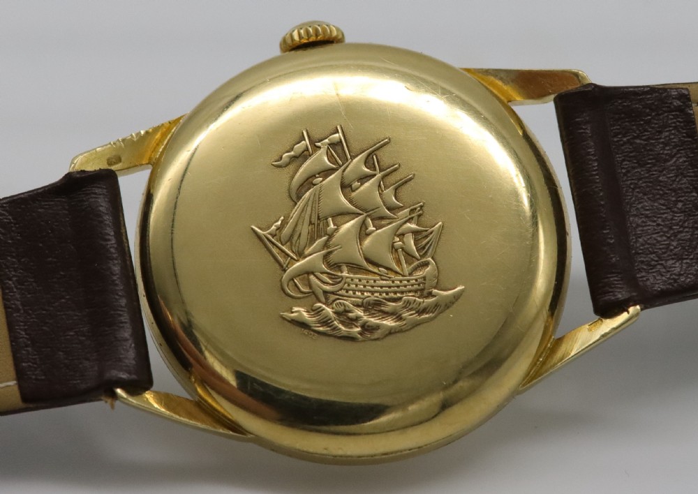 1959 Longines Flagship 'Big Ship' 18K Gold Wristwatch View VII