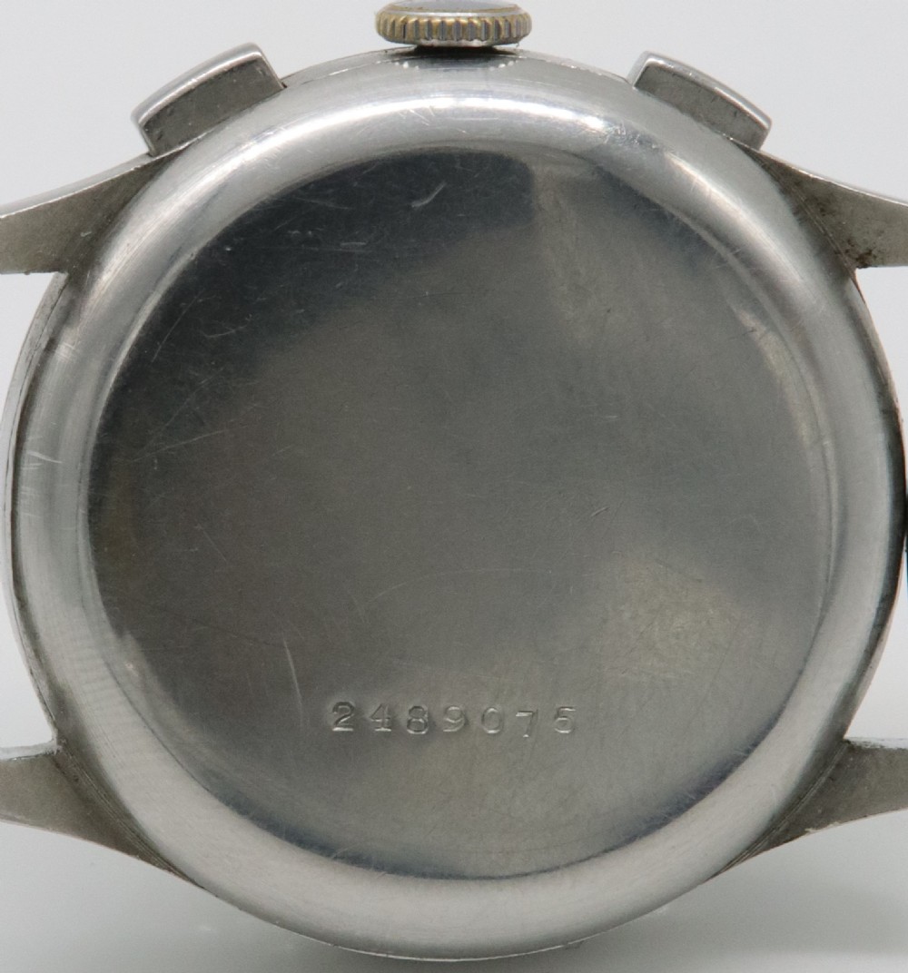 1930s Eterna 'Snail Scale' Jumbo Chronograph View V