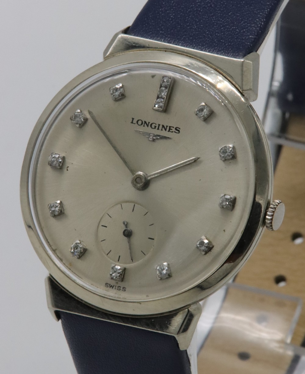 1954 Longines 14K Gold and Diamond Wristwatch View II