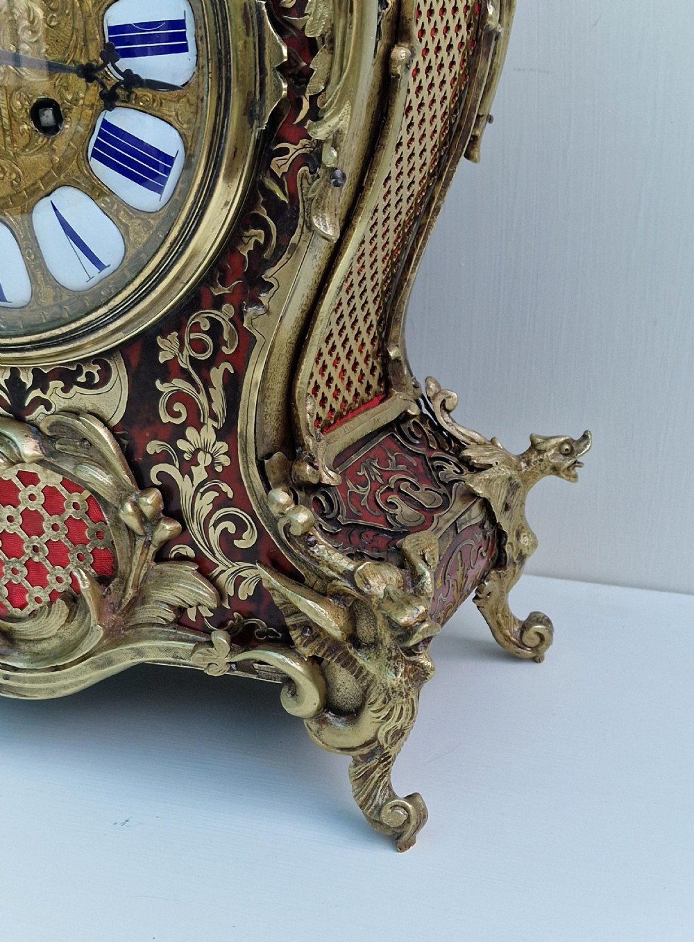 A French Boulle Inlaid Mantel Clock View IV