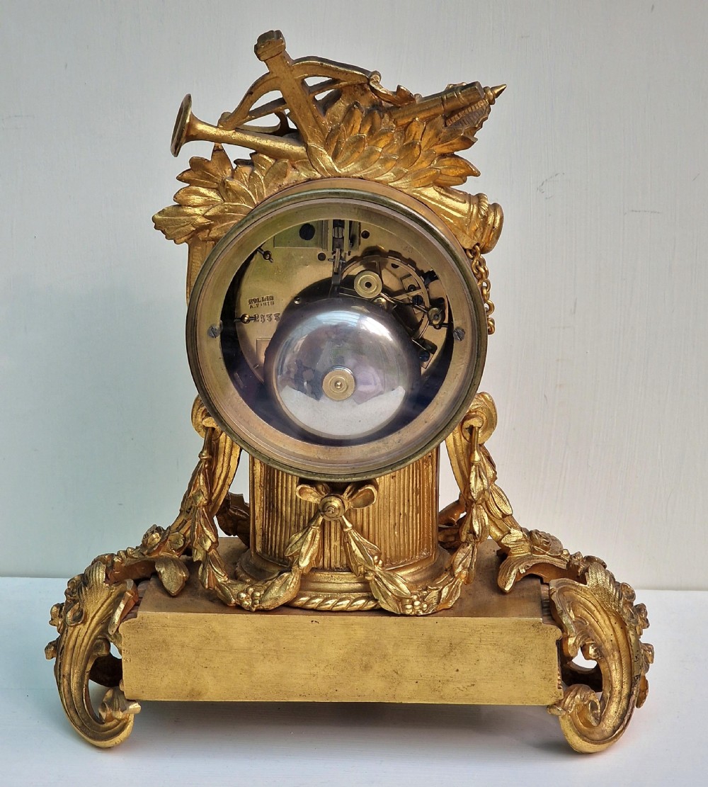 A Gilt Bronze Porcelain Panel Mantel Clock View III