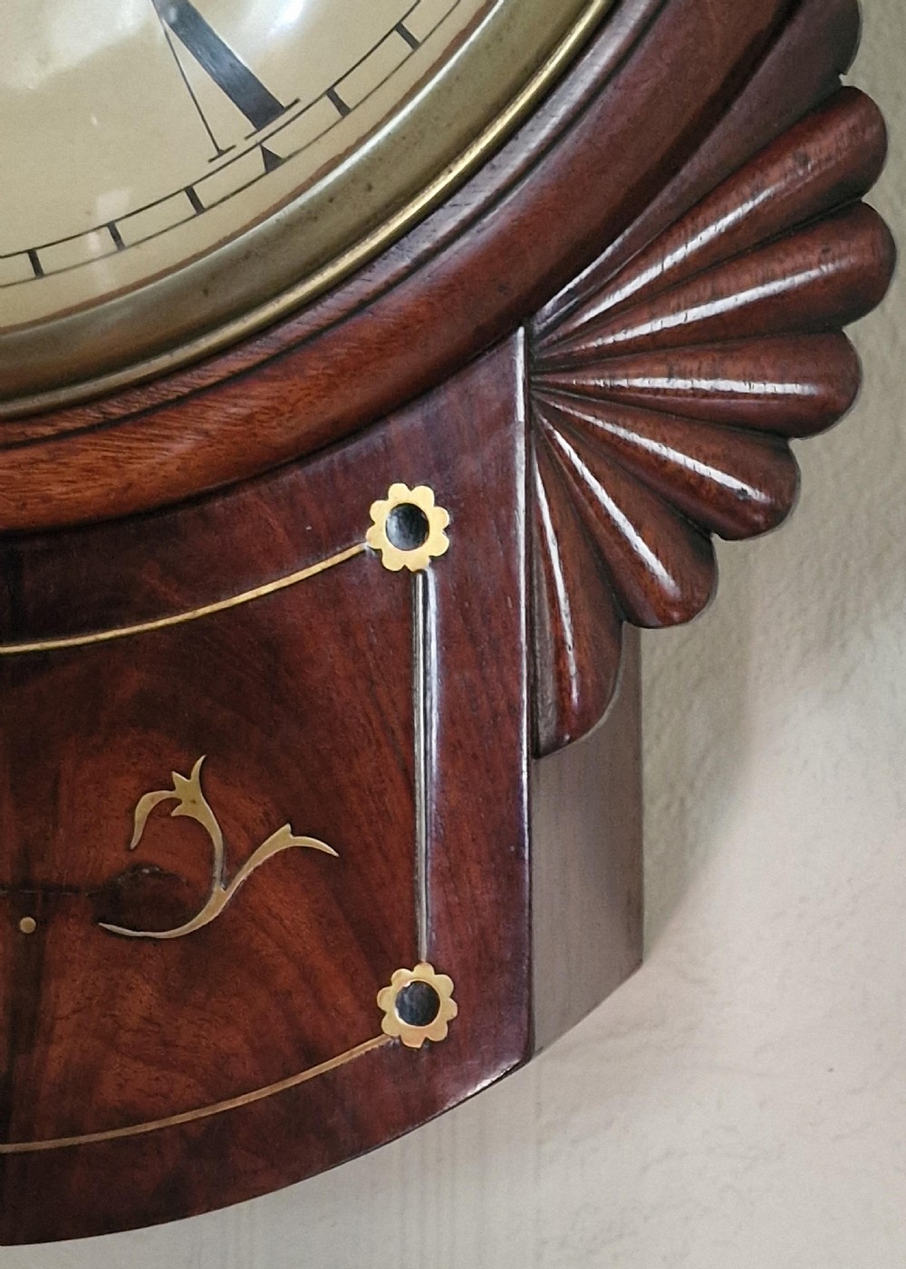 Sanders, Leicester Convex Fusee Wall Clock View VI