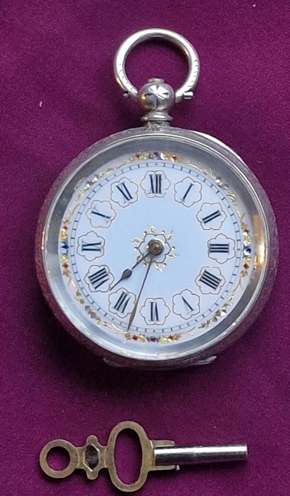A Silver Decorative Pocket Watch
