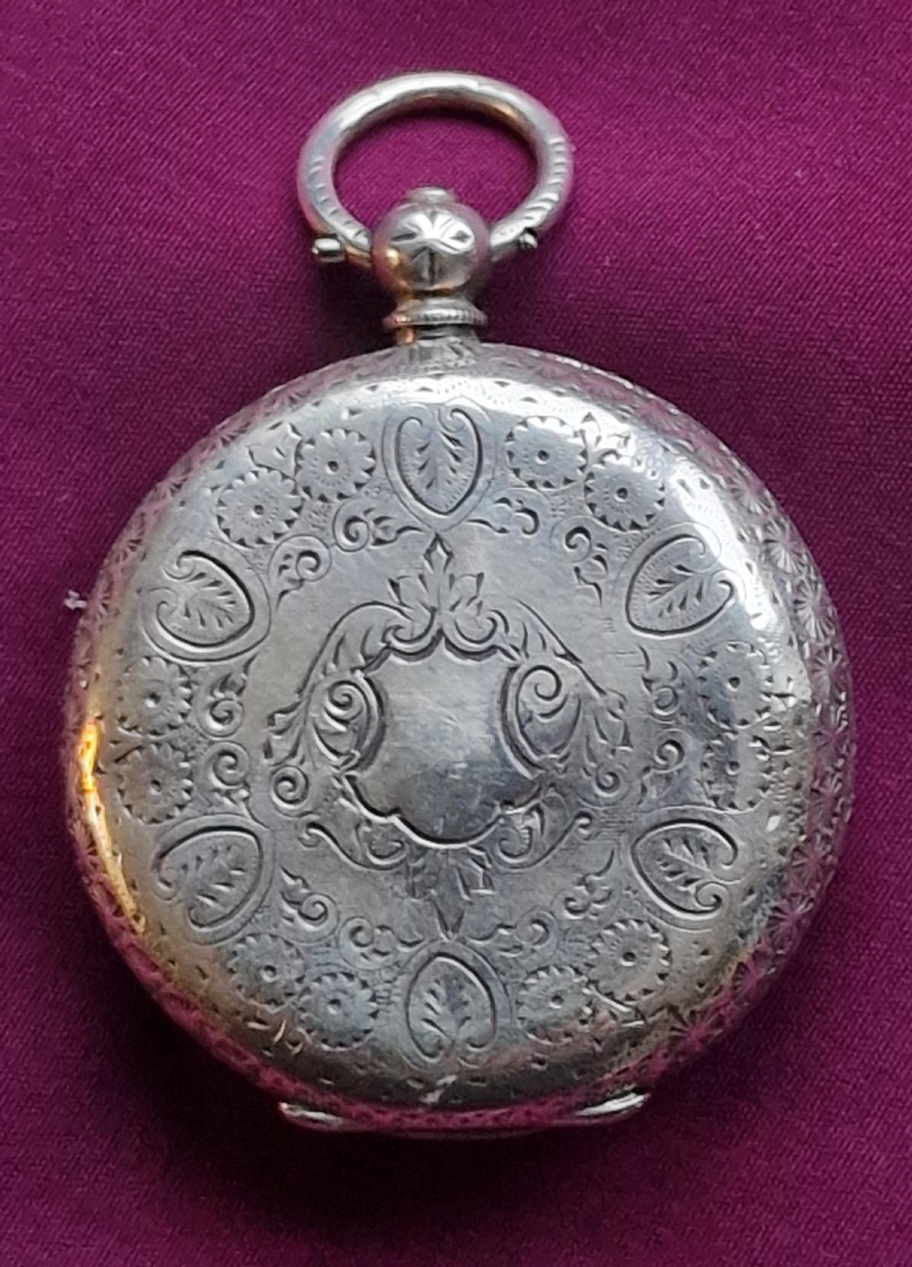 A Silver Decorative Pocket Watch View II