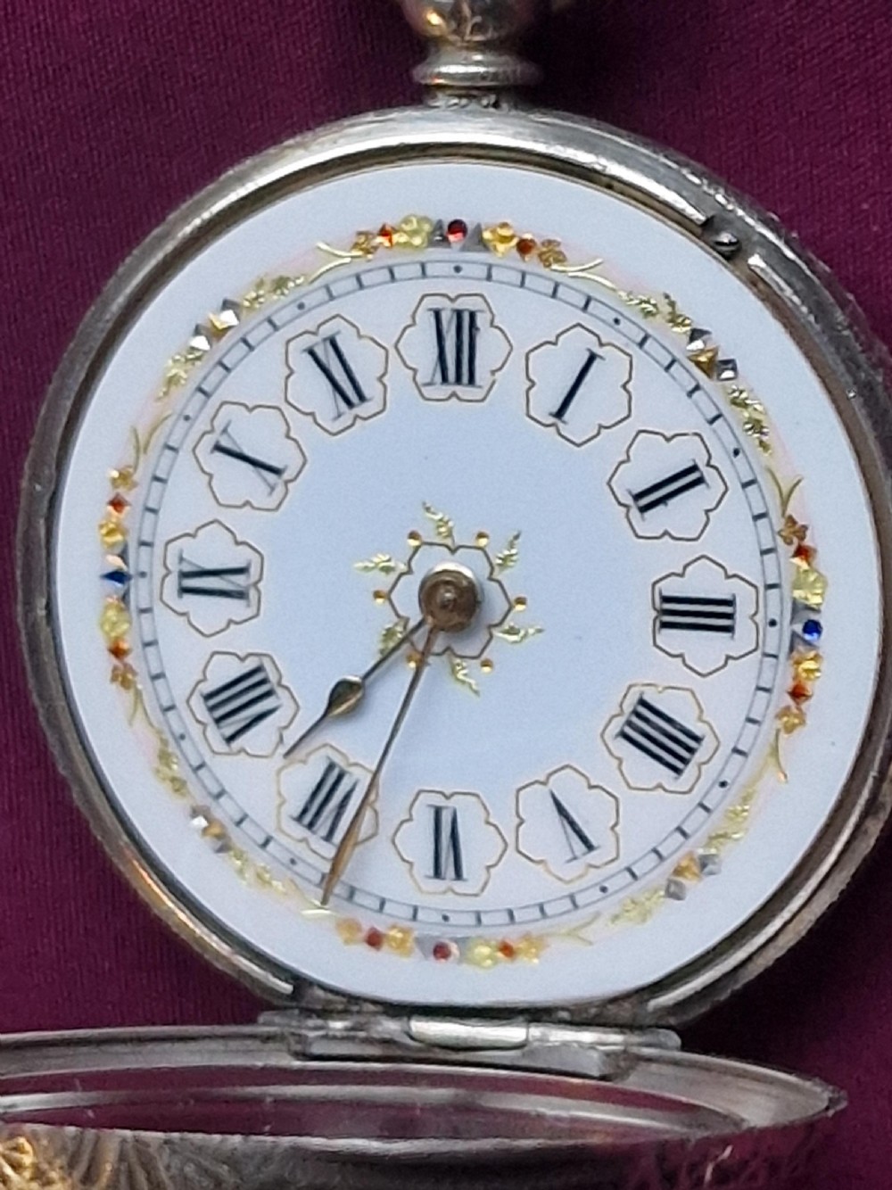 A Silver Decorative Pocket Watch View III