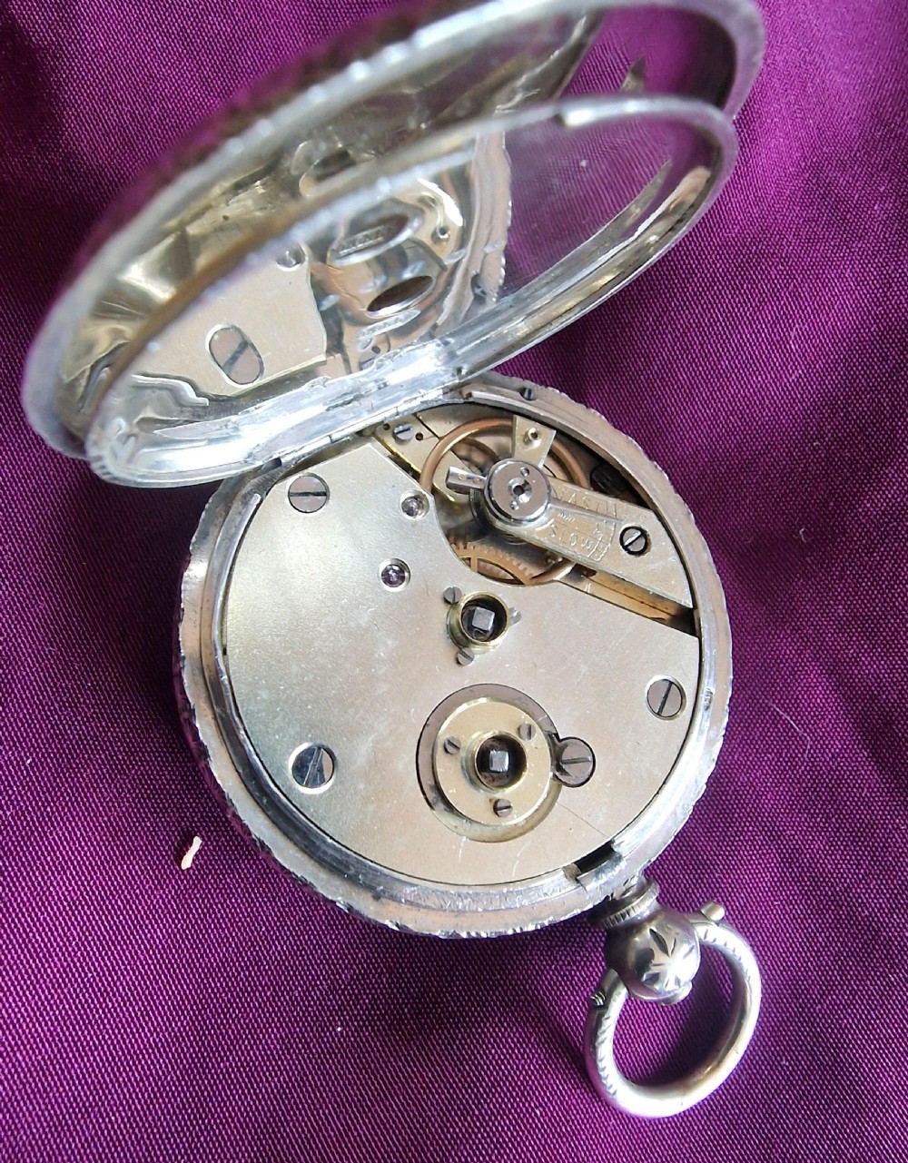 A Silver Decorative Pocket Watch View IV