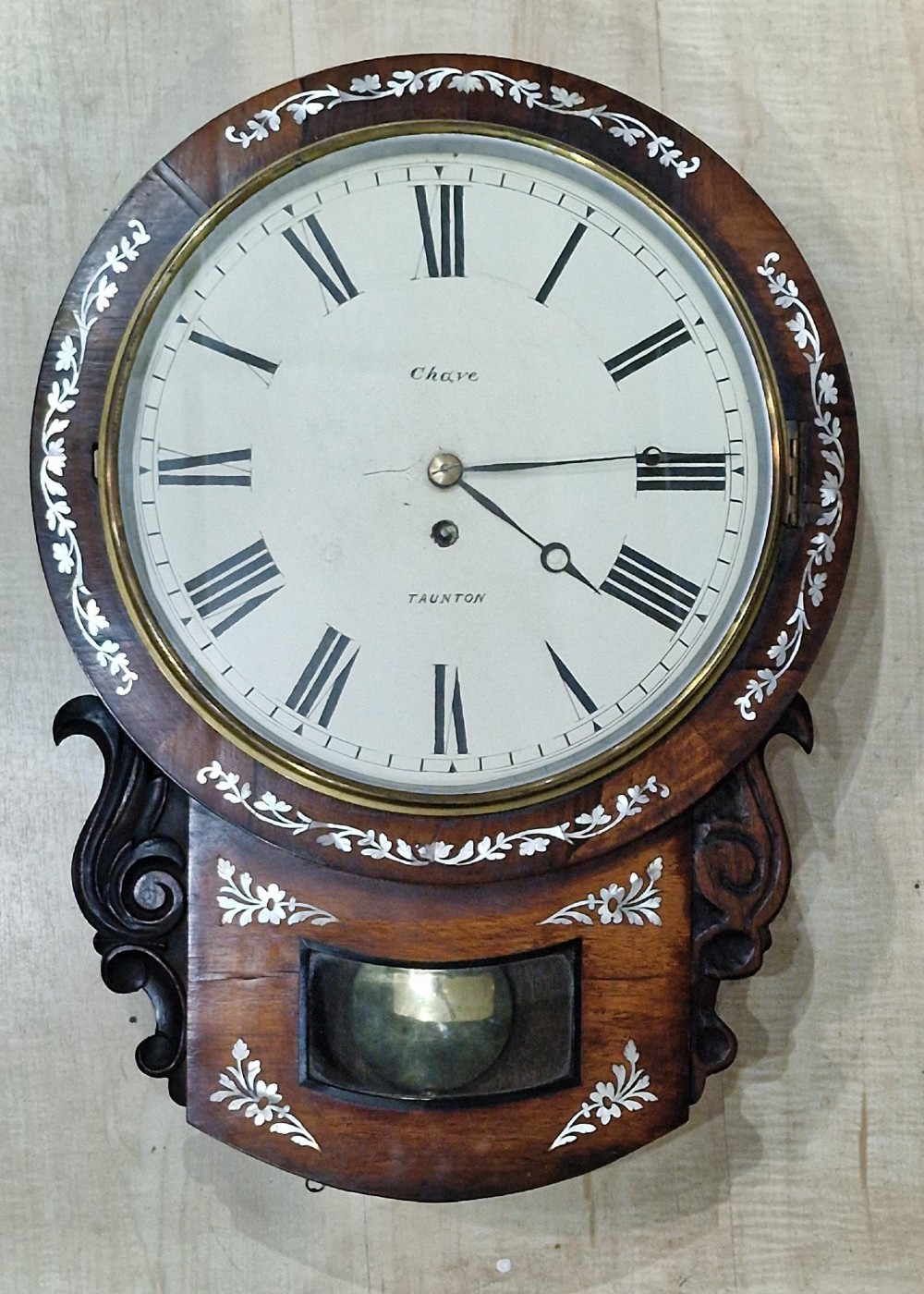 Chave Taunton, Fusee Drop dial Wall Clock