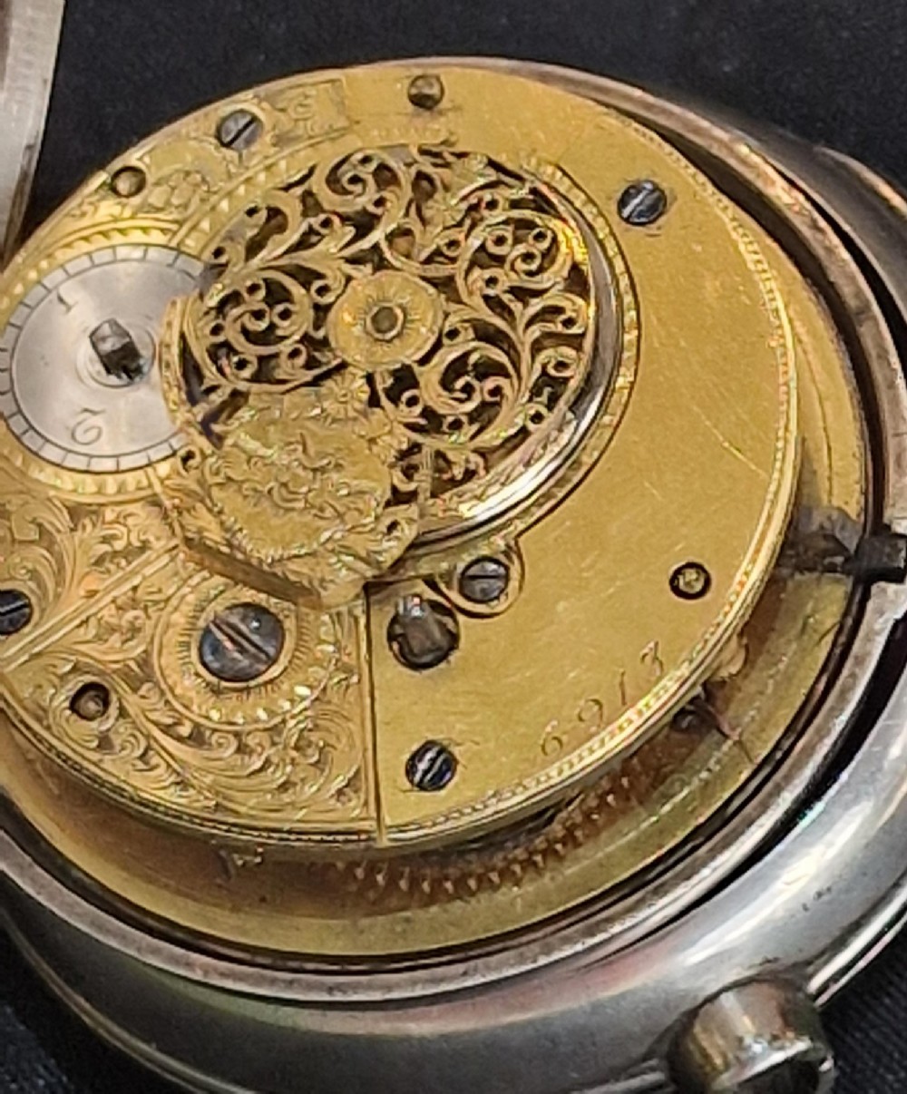 A Georgian Speed The Plough Verge Pocket Watch View V