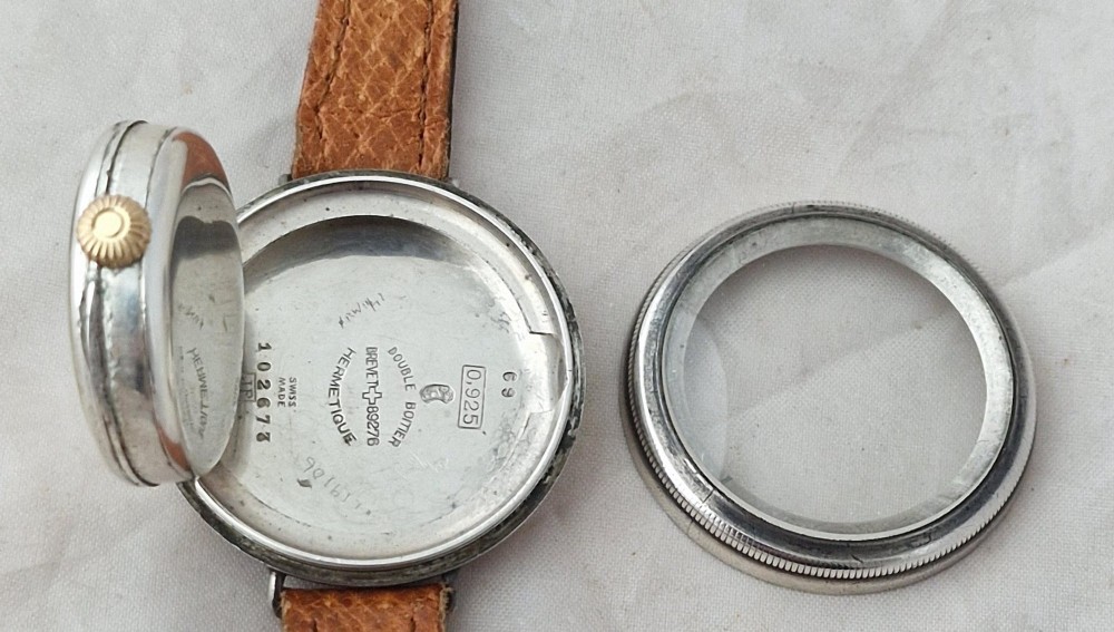 Eberhard Hermetic Trench Watch 1920s View III