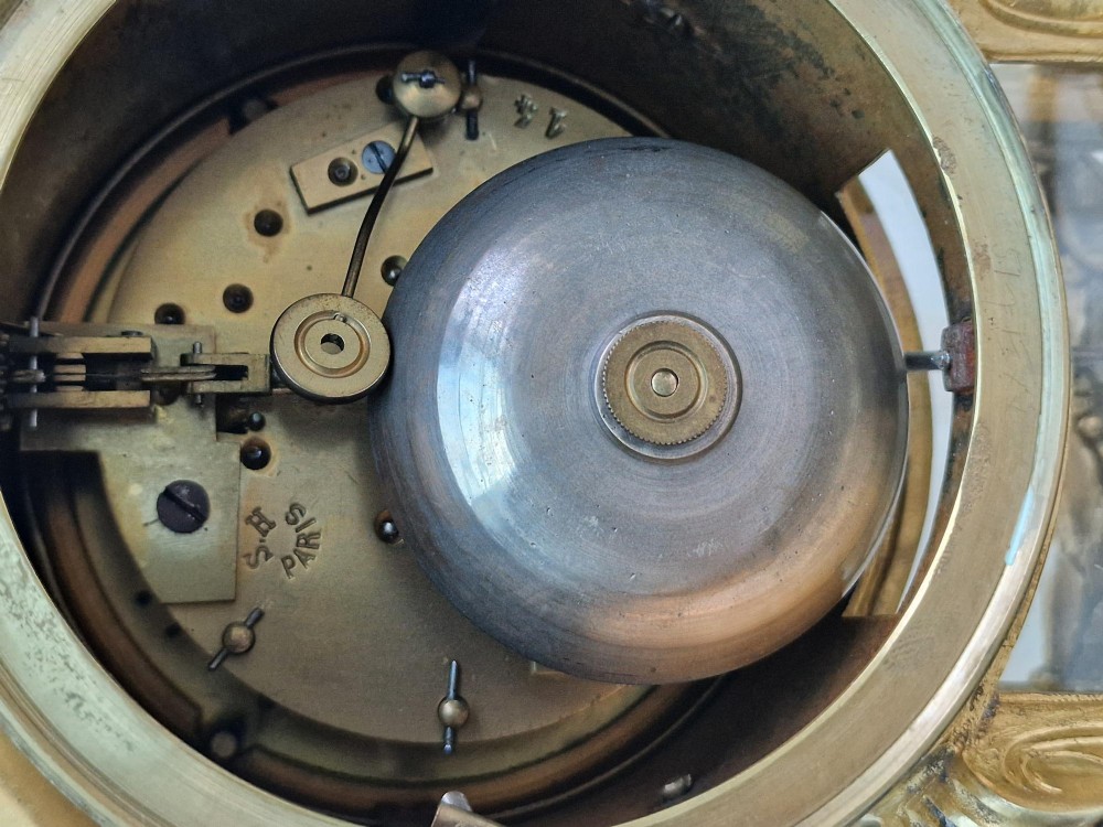 A French Gilt Mantel Clock View V