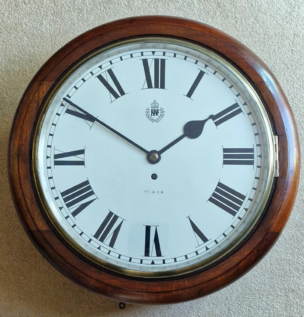 A 1939 WW2 R.A.F Fusee Dial Wall Clock
