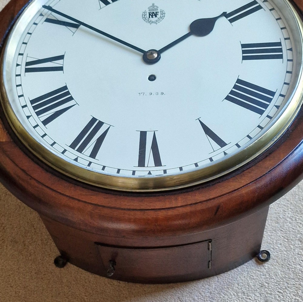 A 1939 WW2 R.A.F Fusee Dial Wall Clock View II