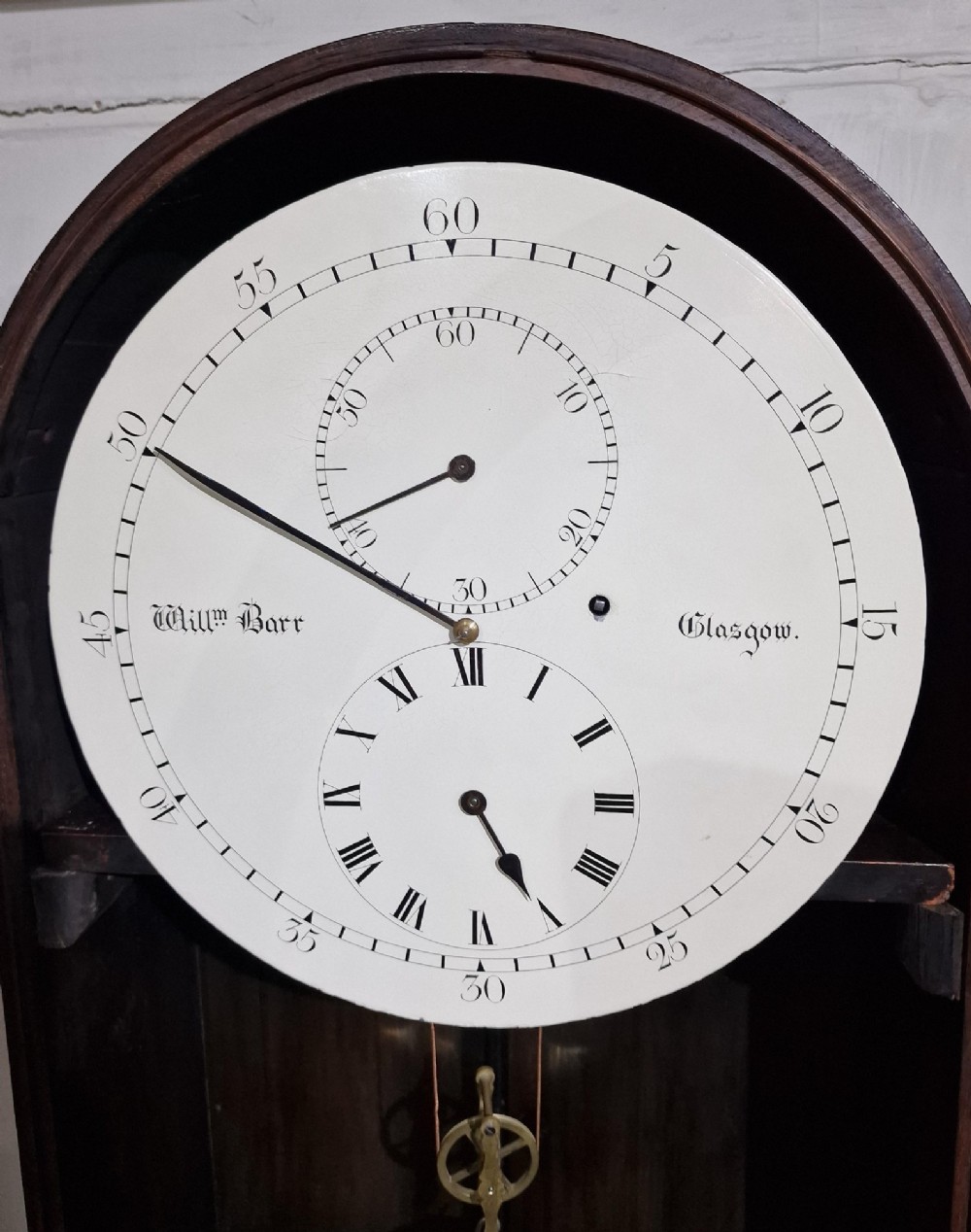A Scottish Precision Regulator Longcase Clock by Barr of Glasgow. View III