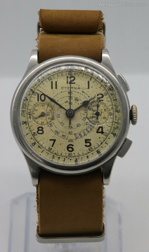 1930's Eterna Chronograph Wristwatch