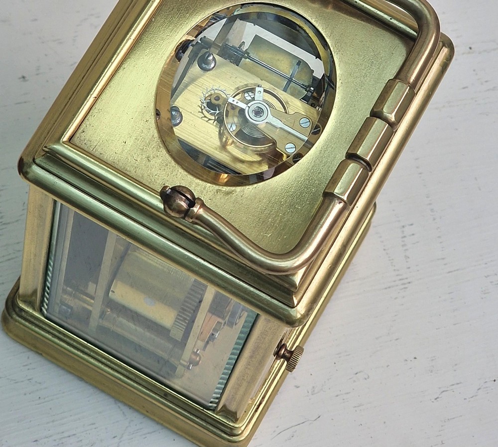 A Striking Carriage Clock & Box View IV