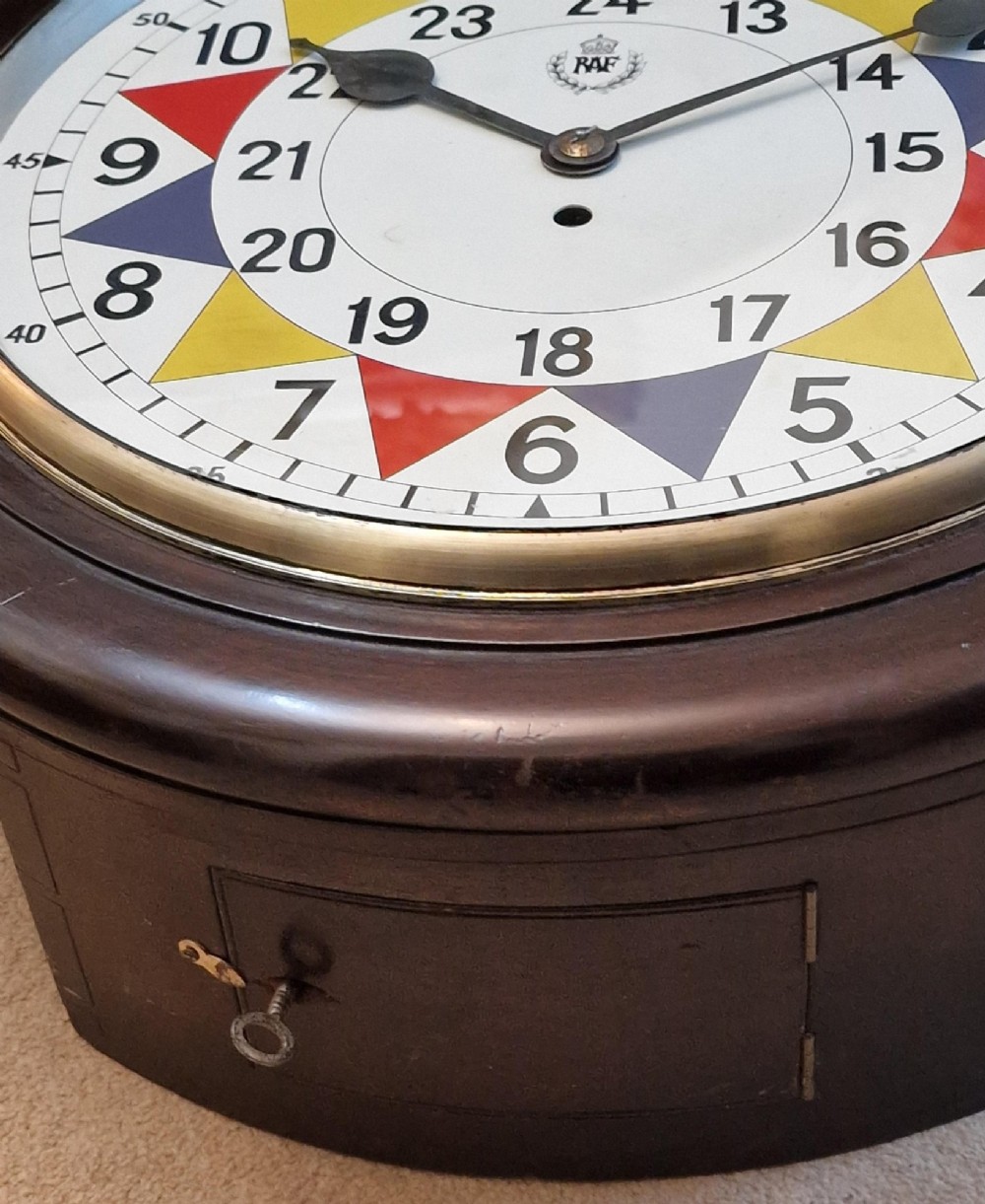 1943 WW2 R.A.F. Sector Wall Clock View II