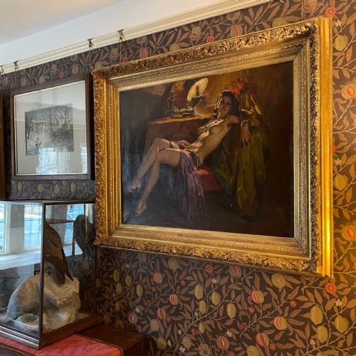 LARGE RECLINING NUDE SIGNED D T RICHARD - ADDITIONAL PHOTO 3