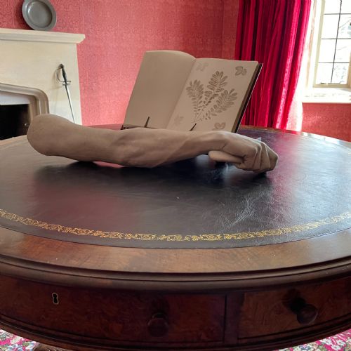a rare grand tour style lifesize plaster arm of the borghese gladiator - CATEGORY: ANTIQUE MISCELLANEOUS - DATED 1900
