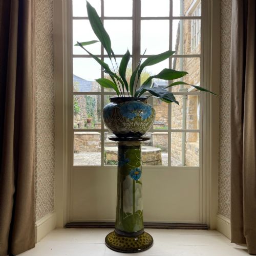 A MINTONS SECESSIONIST JARDINIERE AND STAND EARLY 20TH CENTURY - ADDITIONAL PHOTO 2