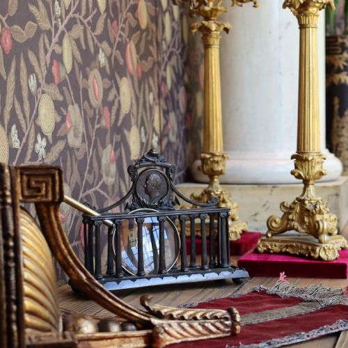 BRONZE LETTER RACK IN THE GRAND TOUR STYLE - ADDITIONAL PHOTO 2