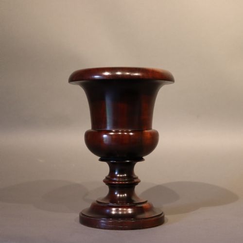 TREEN CIRCA 1850 ENGLISH CAMPANA URN IN THE MANNER OF GILLOWS - ADDITIONAL PHOTO 1