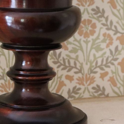 TREEN CIRCA 1850 ENGLISH CAMPANA URN IN THE MANNER OF GILLOWS - ADDITIONAL PHOTO 2