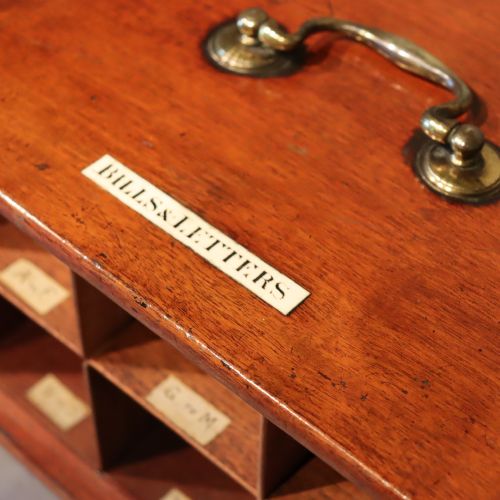 CIRCA 1850 ENGLISH COUNTRY HOUSEESTATE TABLE TOP CABINET - ADDITIONAL PHOTO 2