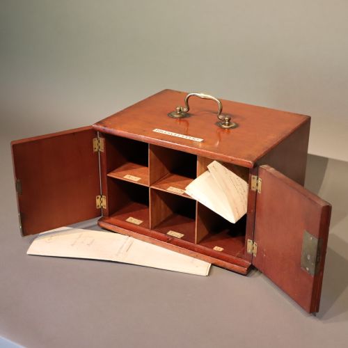 CIRCA 1850 ENGLISH COUNTRY HOUSEESTATE TABLE TOP CABINET - ADDITIONAL PHOTO 5