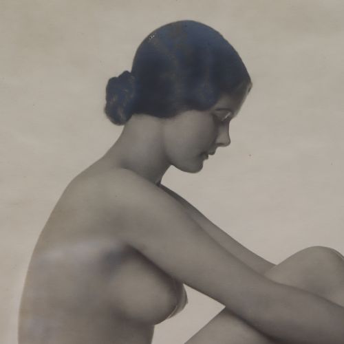 JOHN EVERARD NUDE STUDY MEDITATION SILVER GELATIN SIGNED PRINT - ADDITIONAL PHOTO 5