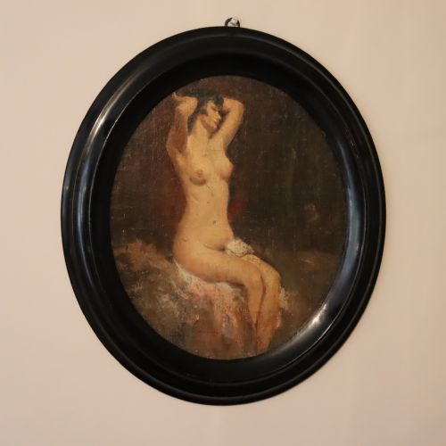 nude oil painting italian early 20th century signed 'cilassola' - CATEGORY: ANTIQUE ART - DATED VICTORIAN