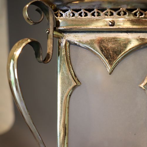 ARTS CRAFTS BRASS LANTERN - ADDITIONAL PHOTO 4