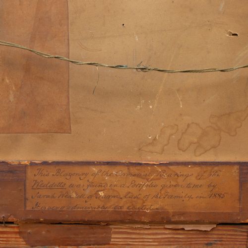 EARLY 19TH CENTURY BLAZONRYCOAT OF ARMS PAINTING - ADDITIONAL PHOTO 1