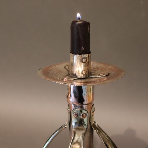 AN ARTS AND CRAFTS CANDLESTICK BY A J SEWARD BIRMINGHAM - ADDITIONAL PHOTO 4