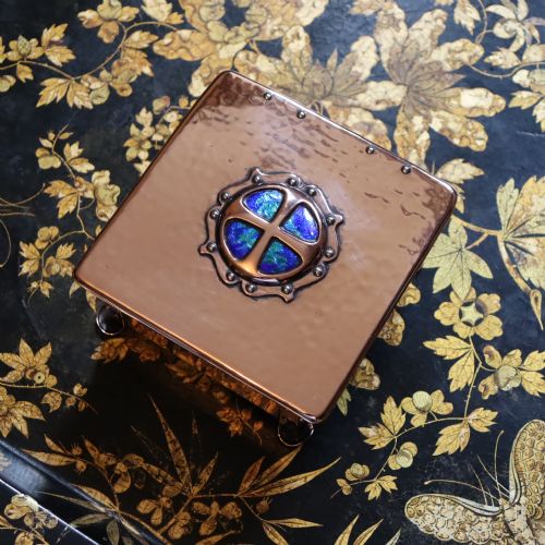 CAMBRAY WARE ARTS CRAFTS COPPER CASKET - ADDITIONAL PHOTO 1