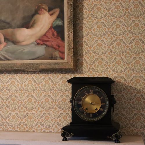 VICTORIAN SLATE MANTEL CLOCK - ADDITIONAL PHOTO 1