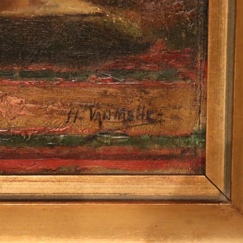 RECLINING NUDE OIL PAINTING BY HENRI VAN MELLE 18591930 - ADDITIONAL PHOTO 2
